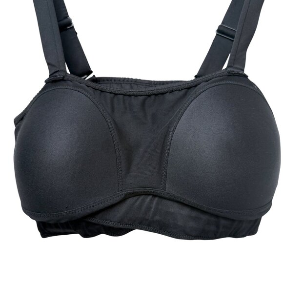Torrid Sports Bra Top Large (0 Torrid) Black Swim Workout Padded - Picture 5 of 7